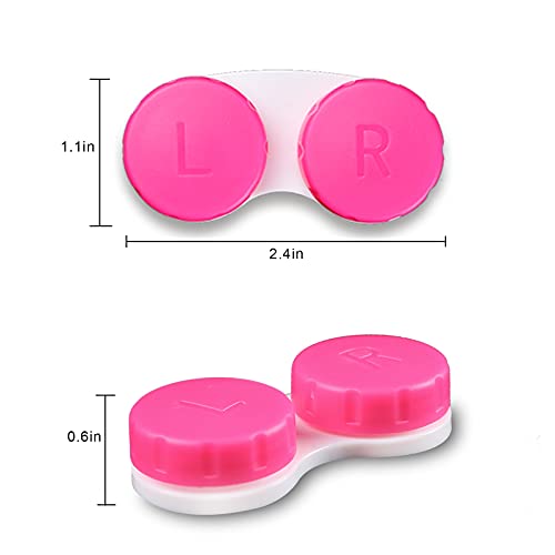Aoutrow 16 Pack Contact Lens Case Box, Mini Contact Lens Case, Colorful Bulk ...