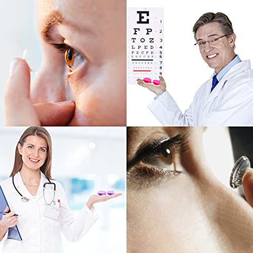 Aoutrow 16 Pack Contact Lens Case Box, Mini Contact Lens Case, Colorful Bulk ...