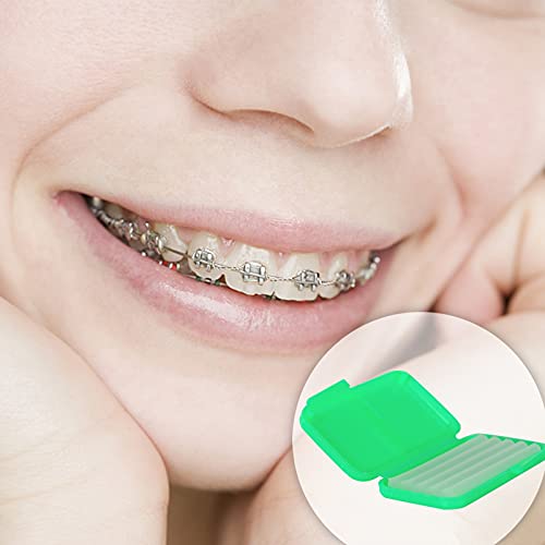 Aoutrow12 PACK Braces Wax Dental Wax with Colorful Storage Cases, 60 Orthodon...