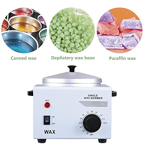 Single Wax Warmer Professional Electric Wax Heater Machine for Hair Removal, ...