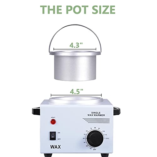 Single Wax Warmer Professional Electric Wax Heater Machine for Hair Removal, ...