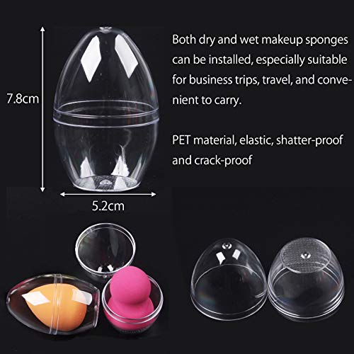 APCHYWELL Makeup Sponge Set with Holder, Latex Free Beauty Blender large size...