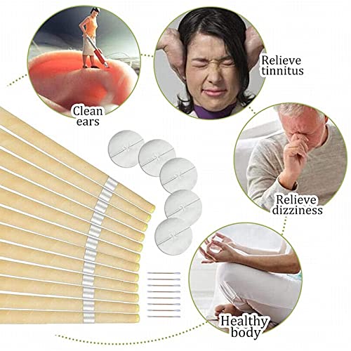 Ear Earwax Removal Ear Cleaner Beeswax Candles Removal Candling Cleaning(Yell...