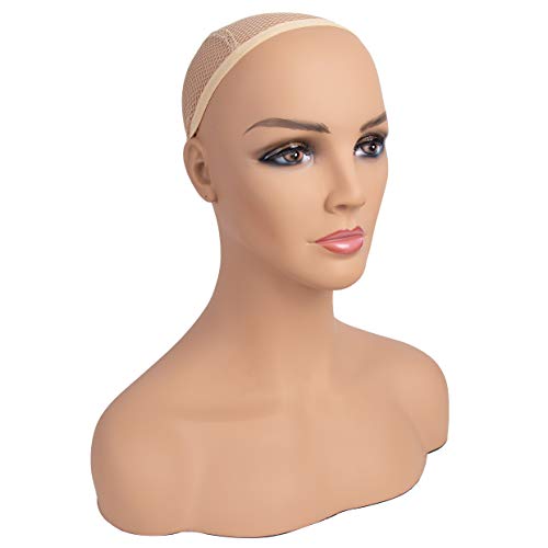 A1 Pacific Mannequin PVC Manikin Head Realistic Mannequin Head Bust Wig Head ...