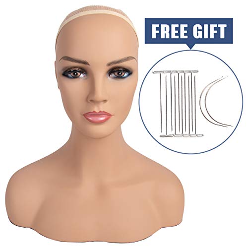 A1 Pacific Mannequin PVC Manikin Head Realistic Mannequin Head Bust Wig Head ...