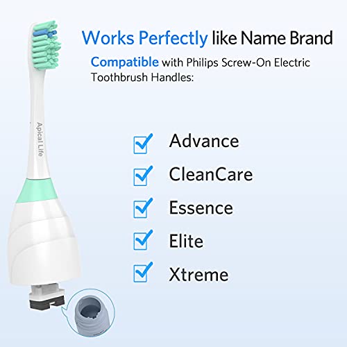Replacement Toothbrush Heads Compatible with All Philips Sonicare Screw-on E-...