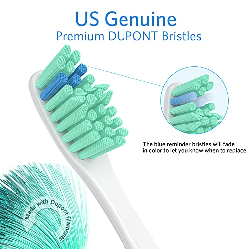 Replacement Toothbrush Heads Compatible with All Philips Sonicare Screw-on E-...
