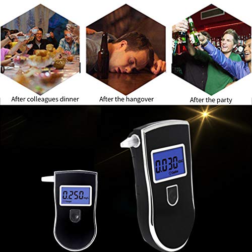 Alcohol Tester Breathalyzer Portable Alcohol Breath Tester with Digital Displ...