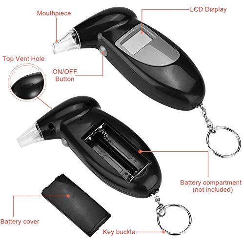 Alcohol Tester Breathalyzer Portable Digital Display Alcohol Breath Tester Ac...