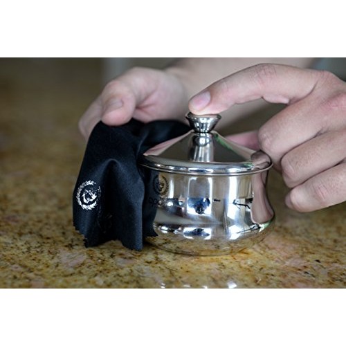 Shaving Bowl By Apollo - Elegant Stainless Steel Shaving Mug with Lid for Sha...