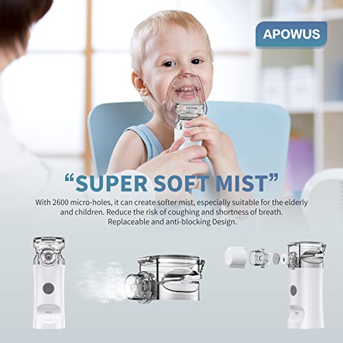 Portable Nebulizer - Handheld Mesh Nebulizer Machine for Adults & Kids Travel...