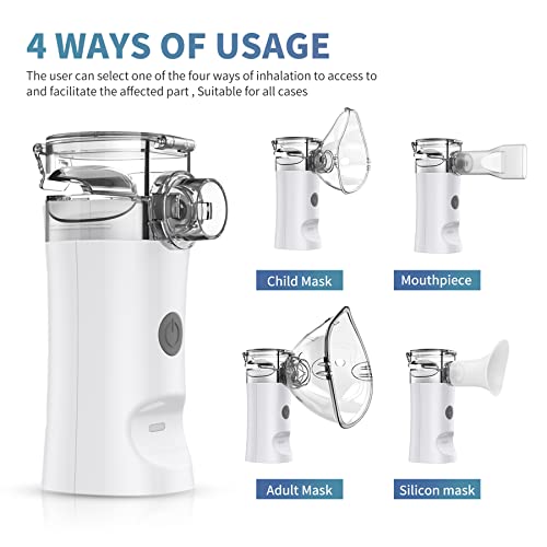 Portable Nebulizer - Handheld Mesh Nebulizer Machine for Adults & Kids Travel...