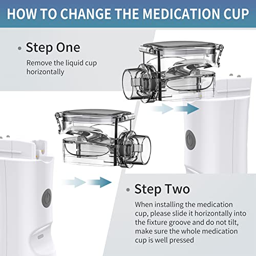 Portable Nebulizer - Handheld Mesh Nebulizer Machine for Adults & Kids Travel...