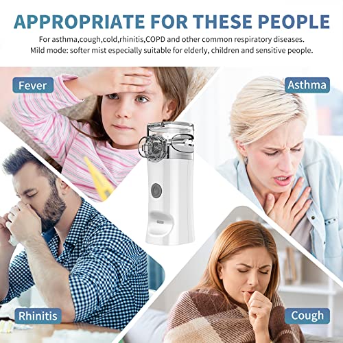 Portable Nebulizer - Handheld Mesh Nebulizer Machine for Adults & Kids Travel...
