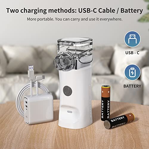 Portable Nebulizer - Handheld Mesh Nebulizer Machine for Adults & Kids Travel...