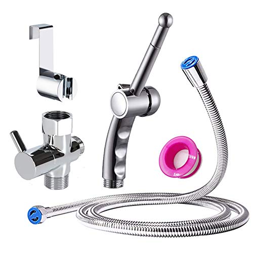Bathroom Handheld 59inch Shower Hose with Enema Showerhead Cleaning Kit Colon...