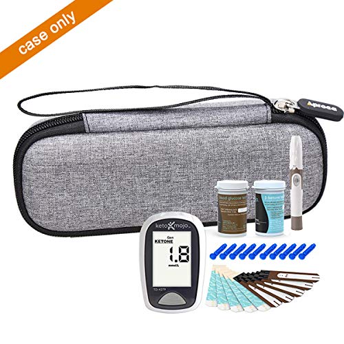 Aproca Hard Storage Travel Case, for Keto-Mojo Blood Ketone Test Strips Preci...