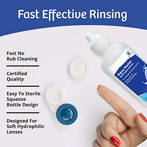 Aqua Naina - Preservative Free Sterile Saline Solution (4x 4Fl. Oz) - Unisol ...