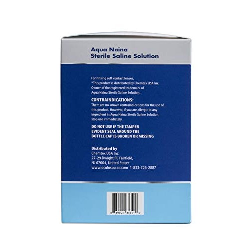 Aqua Naina - Preservative Free Sterile Saline Solution (4x 4Fl. Oz) - Unisol ...