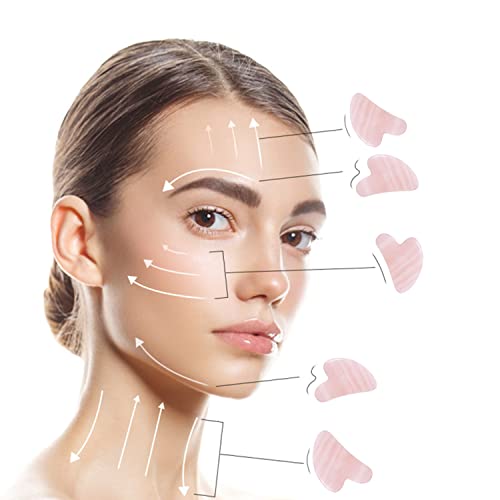 Guasha Tool for Face, Gua Sha Facial Tool, Gua Sha Massage Tool, Natural Jade...