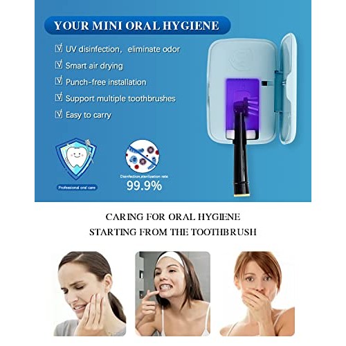 Portable Toothbrush Sanitizer Case, Mini Toothbrush Travel Containers Holder ...