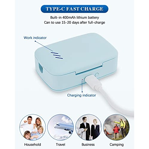 Portable Toothbrush Sanitizer Case, Mini Toothbrush Travel Containers Holder ...