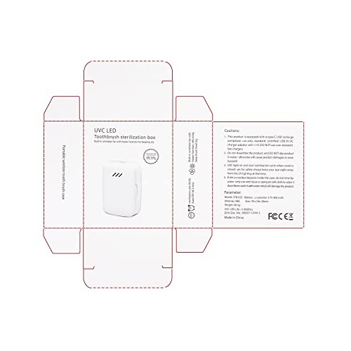 Portable Toothbrush Sanitizer Case, Mini Toothbrush Travel Containers Holder ...