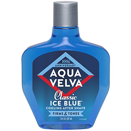 Aqua Velva Cooling Mens After Shave, Classic Ice Blue, Soothes, Cools, and Re...