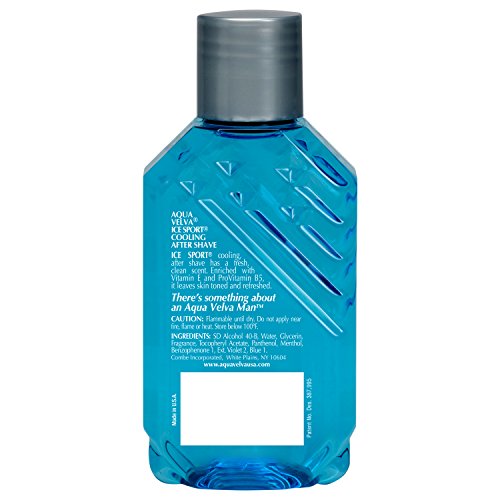 Aqua Velva Cooling Mens After Shave, Ice Sport, Vitamin E and Pro Vitamin B5,...