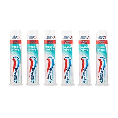 Aquafresh Fresh & Minty Whitening Pump Action 3 in 1 Formula Toothpaste 100 m...