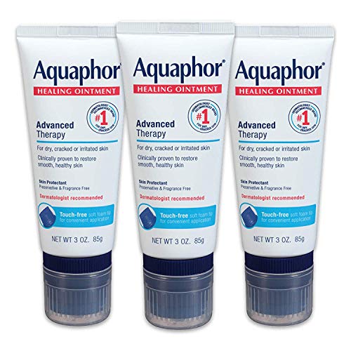 Aquaphor Healing Ointment With Touch-Free Applicator For Dry Chapped Skin, Us...