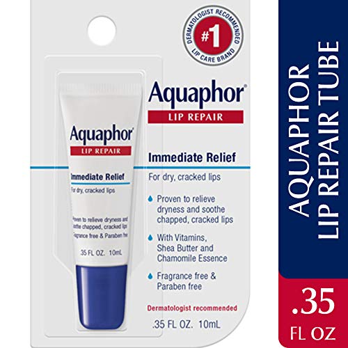 Aquaphor Lip Repair Ointment - Long-lasting Moisture to Soothe Dry Chapped Li...