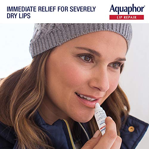 Aquaphor Lip Repair Ointment - Long-lasting Moisture to Soothe Dry Chapped Li...