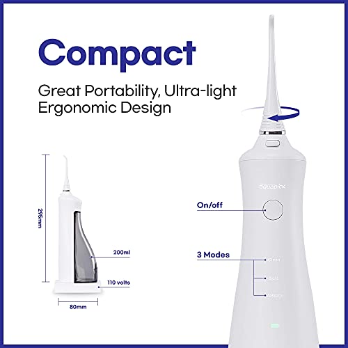 AQUAPICK AQ-230 Water Flosser Professional Cordless Dental Oral Irrigator, Po...