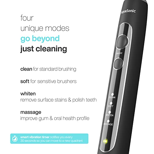 AquaSonic Black Series PRO – Ultra Whitening Toothbrush w UV Sanitizing Base ...