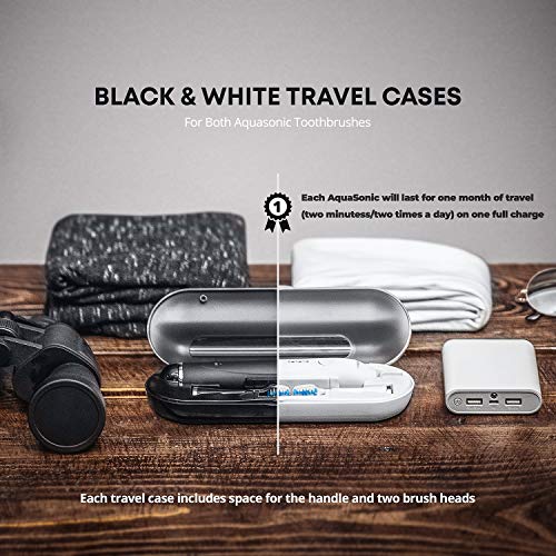 AquaSonic Duo Dual Handle Ultra Whitening 40,000 VPM Wireless Charging Electr...