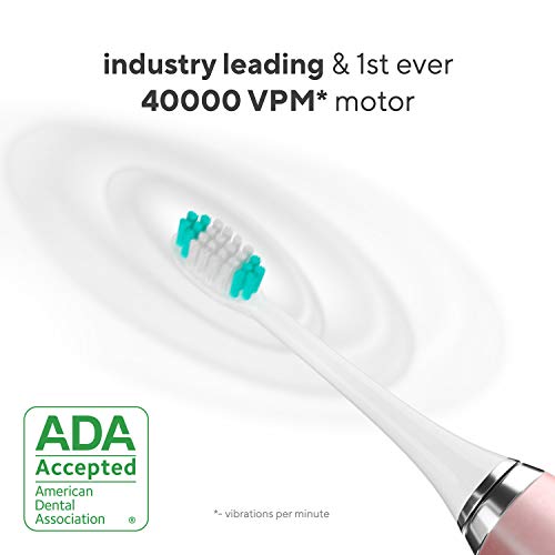 AquaSonic Vibe Series Ultra Whitening Toothbrush – ADA Accepted Electric Toot...