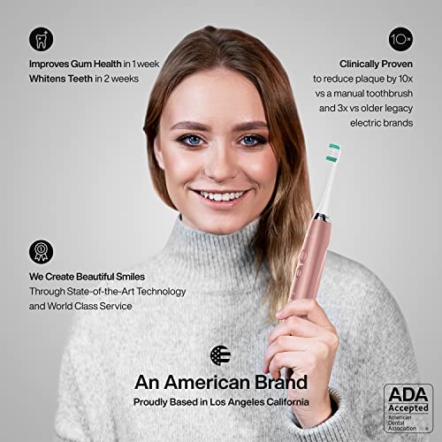 AquaSonic Vibe Series Ultra Whitening Toothbrush – ADA Accepted Electric Toot...