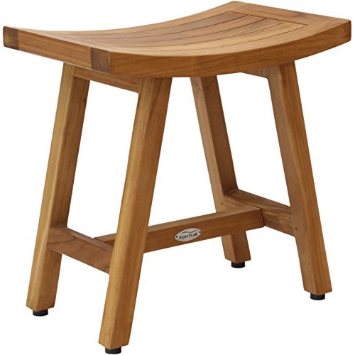 AquaTeak Patented 18" Asia Lotus Teak Shower Bench