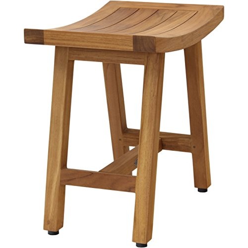 AquaTeak Patented 18" Asia Lotus Teak Shower Bench