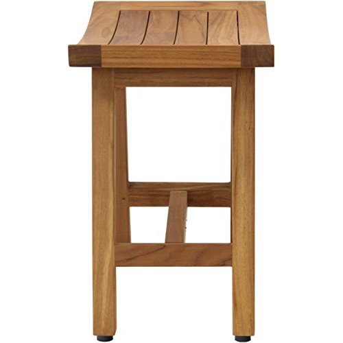 AquaTeak Patented 18" Asia Lotus Teak Shower Bench