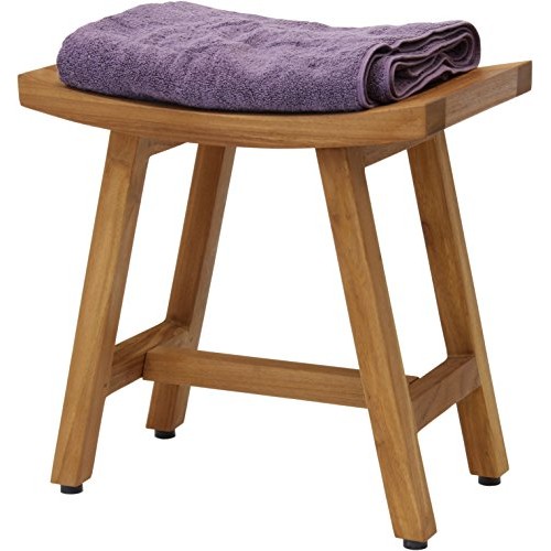 AquaTeak Patented 18" Asia Lotus Teak Shower Bench