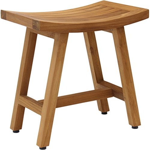 AquaTeak Patented 18" Asia Lotus Teak Shower Bench