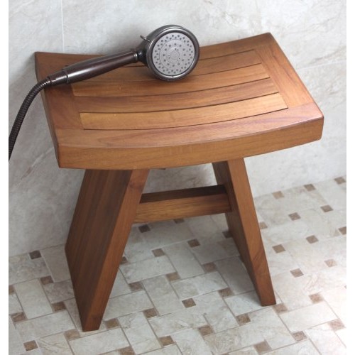 AquaTeak The Original 18" Asia Teak Shower Bench & AquaTeak Premium Teak Oil