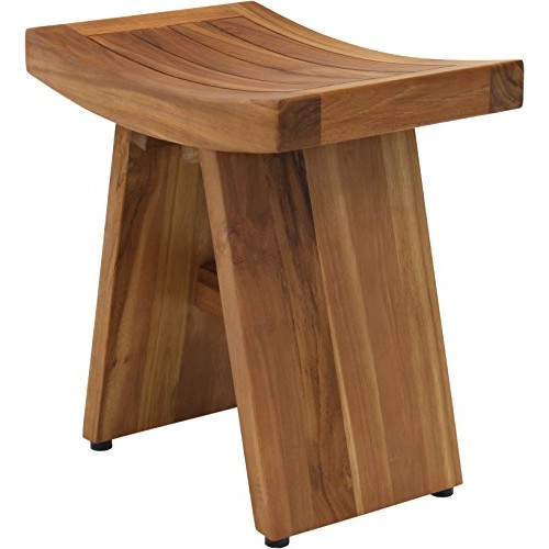 AquaTeak The Original 18" Asia Teak Shower Bench & AquaTeak Premium Teak Oil