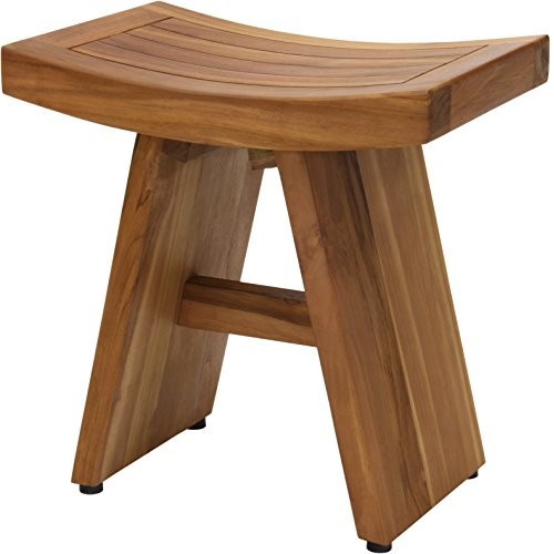AquaTeak The Original 18" Asia Teak Shower Bench & AquaTeak Premium Teak Oil
