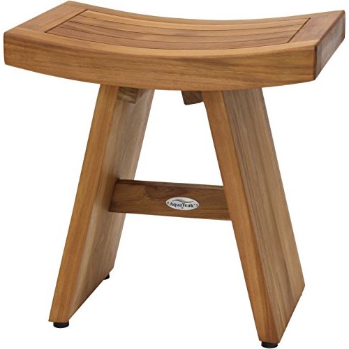 AquaTeak The Original 18" Asia Teak Shower Bench & AquaTeak Premium Teak Oil