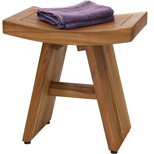 AquaTeak The Original 18" Asia Teak Shower Bench & AquaTeak Premium Teak Oil