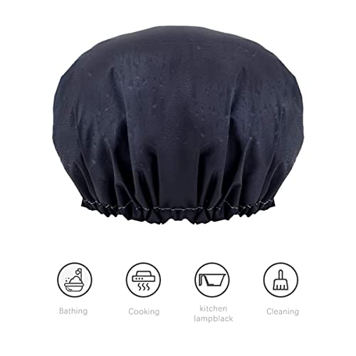 Aquior Shower Cap, 4-Pack Bathing Reusable Shower Caps for Long Hair Women, D...