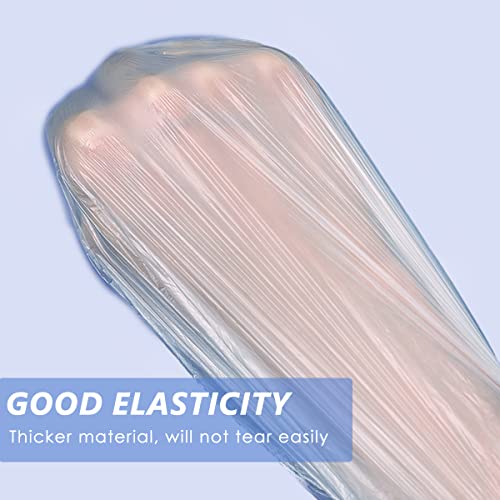 Aquior Shower Cap Disposable,100 PCS Bath Caps Large Thick Clear Waterproof P...